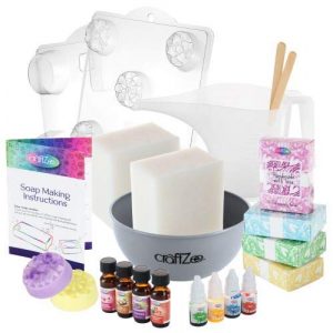 DIY Melt & Pour Shea Butter Soap Making Kit by CraftZee - best soap making kits