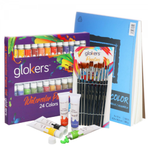 glokers Premium Watercolor Paint Set Bundle
